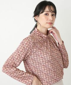 Leilian / レリアン カットソー | ペイズリーハイネックカットソー