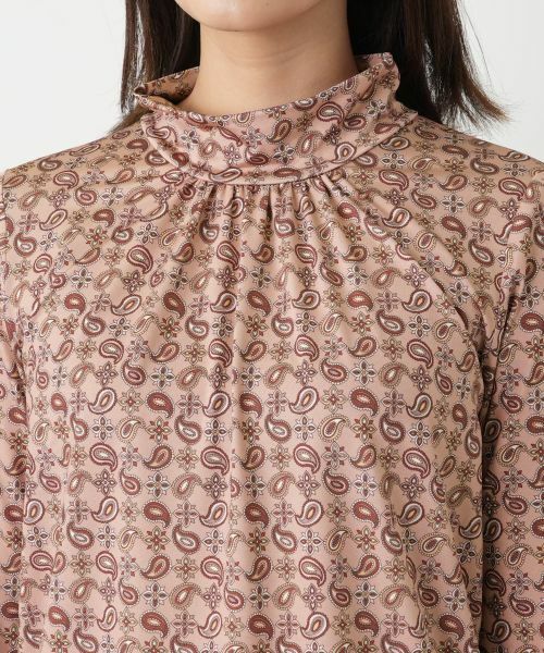 Leilian / レリアン カットソー | ペイズリーハイネックカットソー | 詳細11