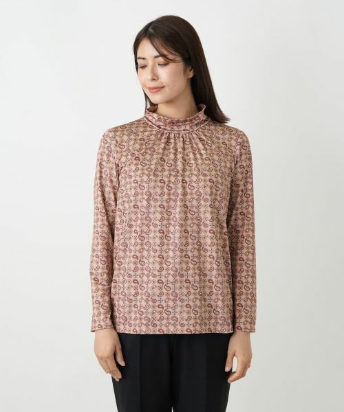 Leilian / レリアン カットソー | ペイズリーハイネックカットソー | 詳細8