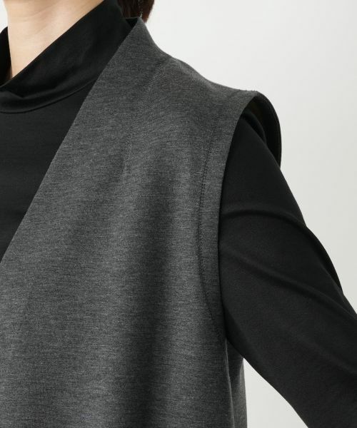 Leilian / レリアン テーラードジャケット | ノーボタンベスト | 詳細12