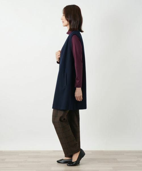 Leilian / レリアン テーラードジャケット | ノーボタンベスト | 詳細2