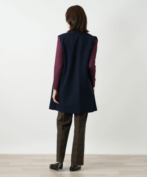 Leilian / レリアン テーラードジャケット | ノーボタンベスト | 詳細3