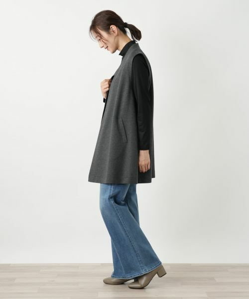 Leilian / レリアン テーラードジャケット | ノーボタンベスト | 詳細5