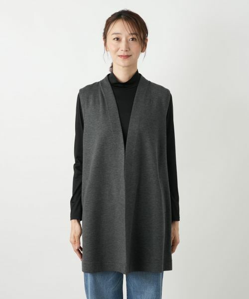 Leilian / レリアン テーラードジャケット | ノーボタンベスト | 詳細7