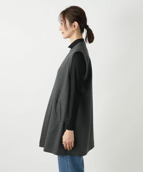 Leilian / レリアン テーラードジャケット | ノーボタンベスト | 詳細8