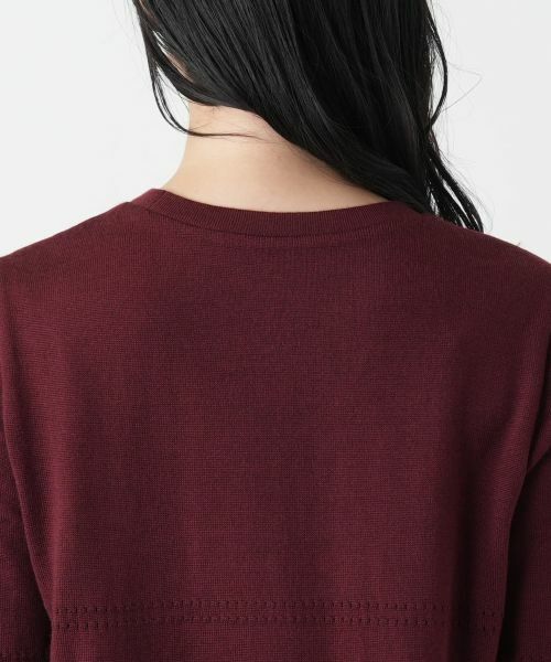 Leilian / レリアン ニット・セーター | ボタニカル柄切替ニット【ROCHAS Premiere】【ERICA】 | 詳細8