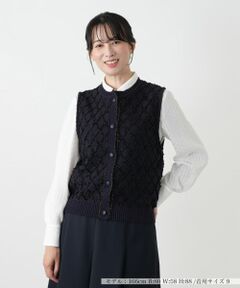 Leilian / レリアン テーラードジャケット | 格子柄ニットベスト【ROCHAS Premiere】