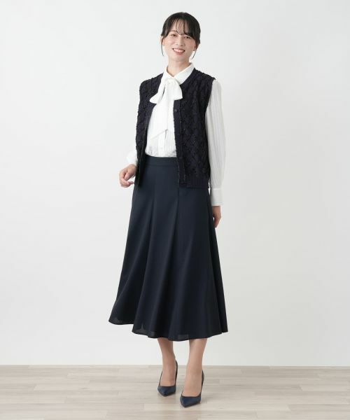 Leilian / レリアン テーラードジャケット | 格子柄ニットベスト【ROCHAS Premiere】 | 詳細1