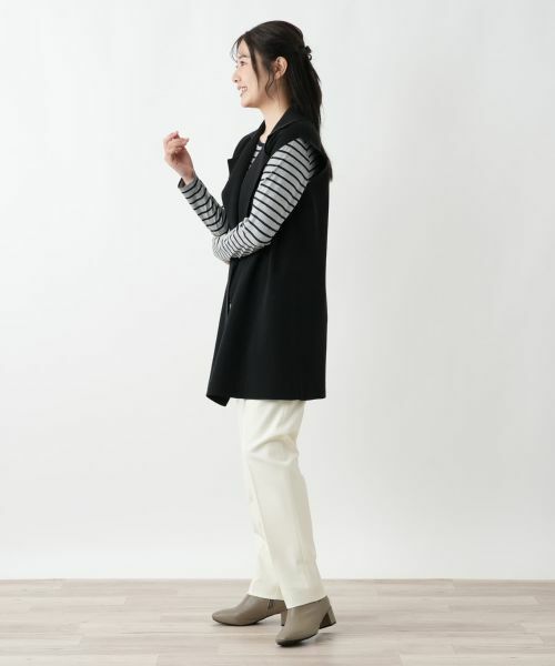 Leilian / レリアン テーラードジャケット | ラペルドロングベスト【ROCHAS Premiere】 | 詳細2