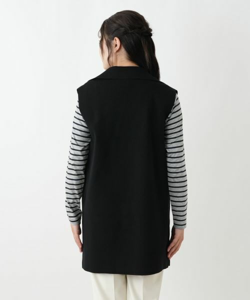 Leilian / レリアン テーラードジャケット | ラペルドロングベスト【ROCHAS Premiere】 | 詳細6