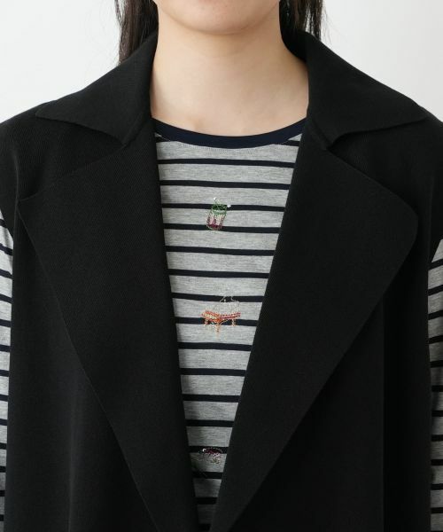 Leilian / レリアン テーラードジャケット | ラペルドロングベスト【ROCHAS Premiere】 | 詳細7