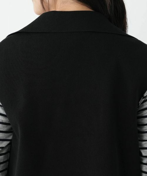 Leilian / レリアン テーラードジャケット | ラペルドロングベスト【ROCHAS Premiere】 | 詳細8