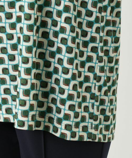 Leilian / レリアン カットソー | プリントピンタックブラウス【ROCHAS Premiere】 | 詳細10