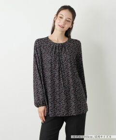 Leilian / レリアン カットソー | プリントチュニックブラウス【ROCHAS Premiere】