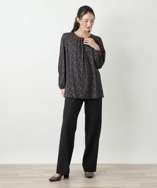 Leilian / レリアン カットソー | プリントチュニックブラウス【ROCHAS Premiere】 | 詳細1