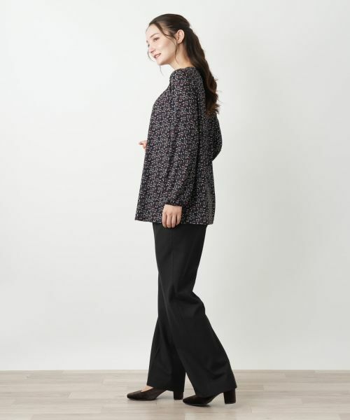 Leilian / レリアン カットソー | プリントチュニックブラウス【ROCHAS Premiere】 | 詳細2