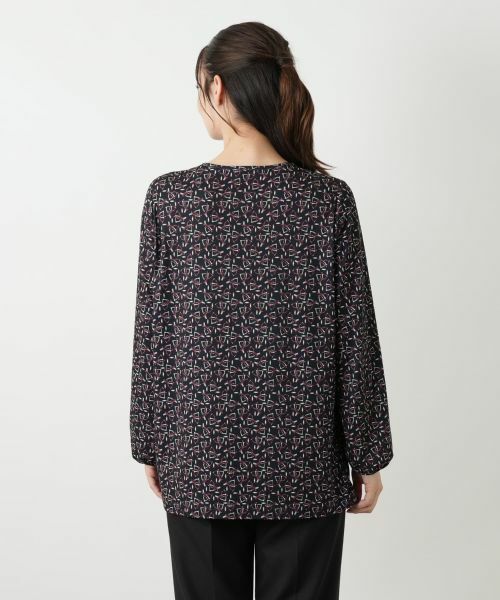 Leilian / レリアン カットソー | プリントチュニックブラウス【ROCHAS Premiere】 | 詳細6