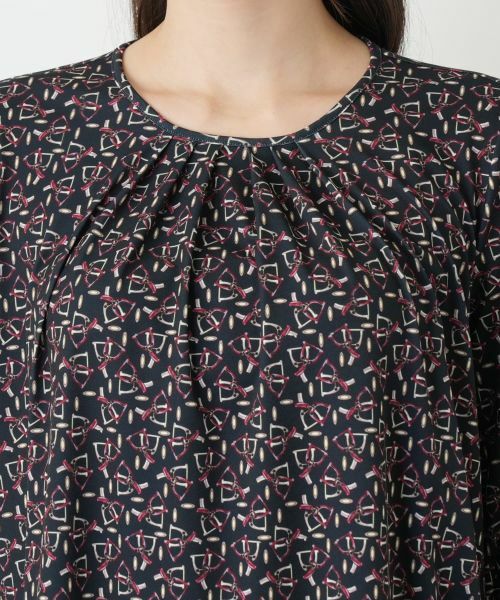 Leilian / レリアン カットソー | プリントチュニックブラウス【ROCHAS Premiere】 | 詳細7