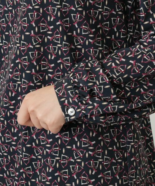 Leilian / レリアン カットソー | プリントハイネックブラウス【ROCHAS Premiere】 | 詳細10