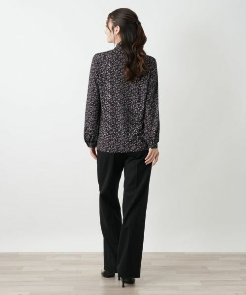 Leilian / レリアン カットソー | プリントハイネックブラウス【ROCHAS Premiere】 | 詳細3