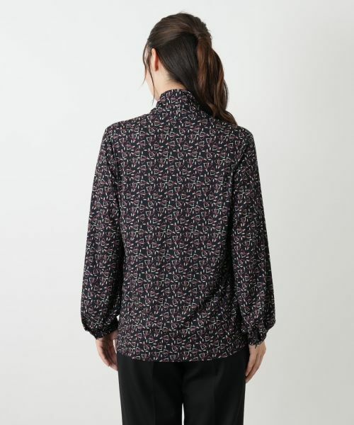 Leilian / レリアン カットソー | プリントハイネックブラウス【ROCHAS Premiere】 | 詳細6