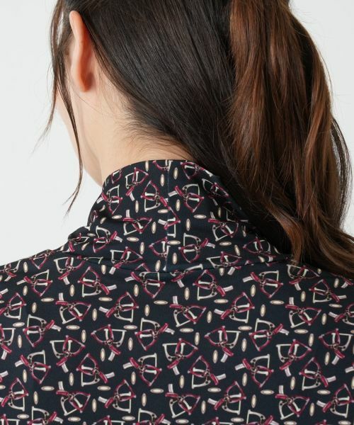 Leilian / レリアン カットソー | プリントハイネックブラウス【ROCHAS Premiere】 | 詳細8