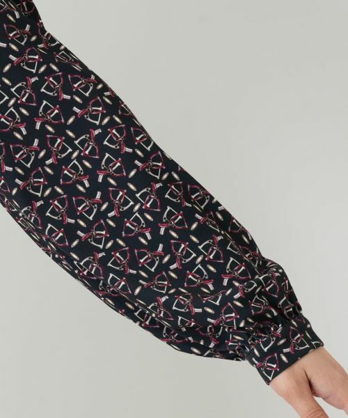 Leilian / レリアン カットソー | プリントハイネックブラウス【ROCHAS Premiere】 | 詳細9