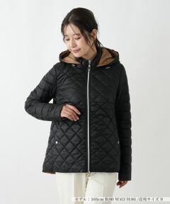 Leilian / レリアン テーラードジャケット | 中わたリバーシブルフーデッドジャケット