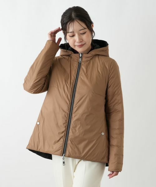 Leilian / レリアン テーラードジャケット | 中わたリバーシブルフーデッドジャケット | 詳細10