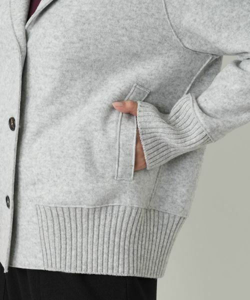 Leilian / レリアン テーラードジャケット | ニットジャケット【ROSSO35】 | 詳細10