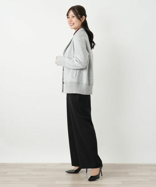 Leilian / レリアン テーラードジャケット | ニットジャケット【ROSSO35】 | 詳細2