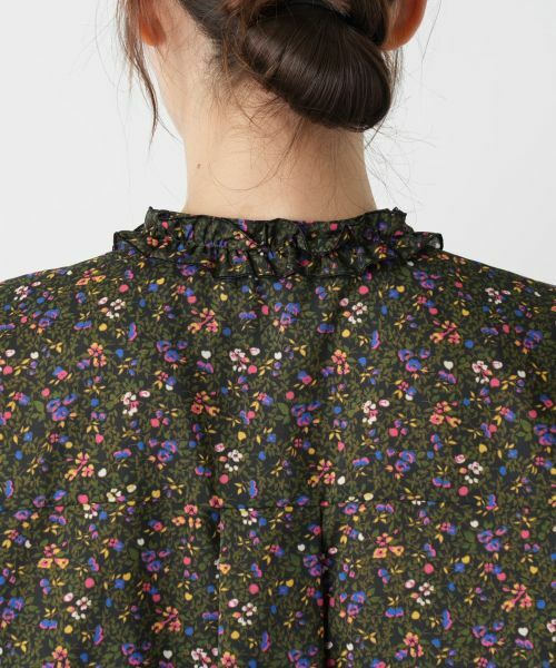 Leilian / レリアン シャツ・ブラウス | 花柄フリルカラーブラウス | 詳細11