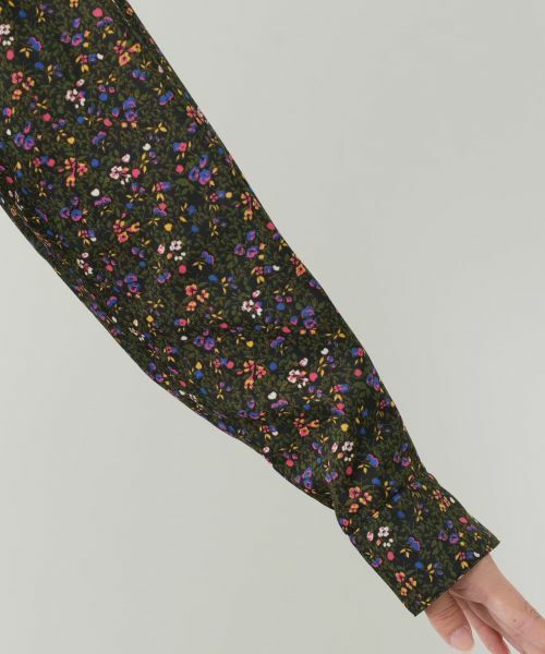 Leilian / レリアン シャツ・ブラウス | 花柄フリルカラーブラウス | 詳細12