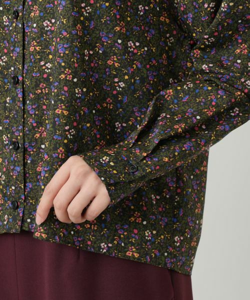 Leilian / レリアン シャツ・ブラウス | 花柄フリルカラーブラウス | 詳細13
