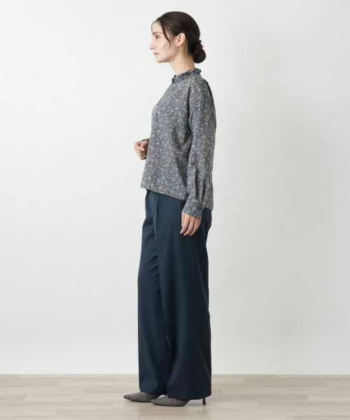 Leilian / レリアン シャツ・ブラウス | 花柄フリルカラーブラウス | 詳細2