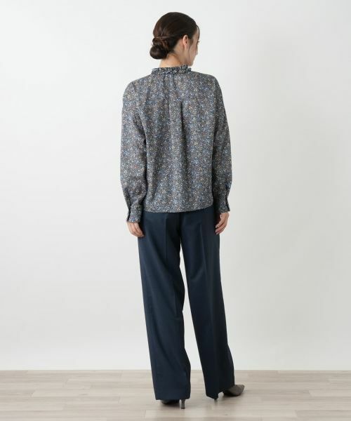 Leilian / レリアン シャツ・ブラウス | 花柄フリルカラーブラウス | 詳細3