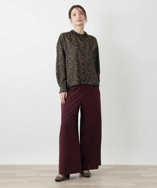 Leilian / レリアン シャツ・ブラウス | 花柄フリルカラーブラウス | 詳細4