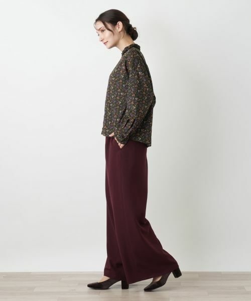 Leilian / レリアン シャツ・ブラウス | 花柄フリルカラーブラウス | 詳細5