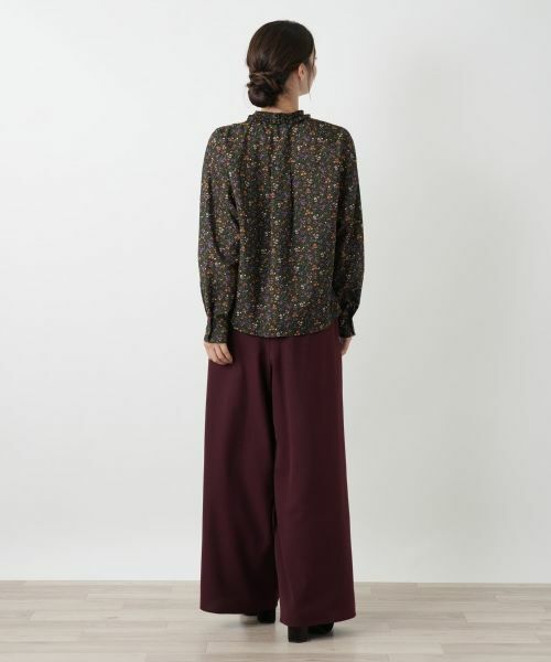 Leilian / レリアン シャツ・ブラウス | 花柄フリルカラーブラウス | 詳細6