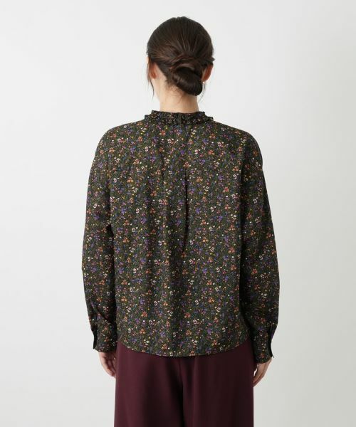 Leilian / レリアン シャツ・ブラウス | 花柄フリルカラーブラウス | 詳細9