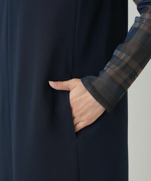 Leilian / レリアン ロング・マキシ丈ワンピース | キーネックジャンパースカート | 詳細13