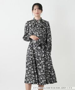 Leilian / レリアン ドレス | 洗えるプリントフレアワンピース【ROCHAS Premiere】