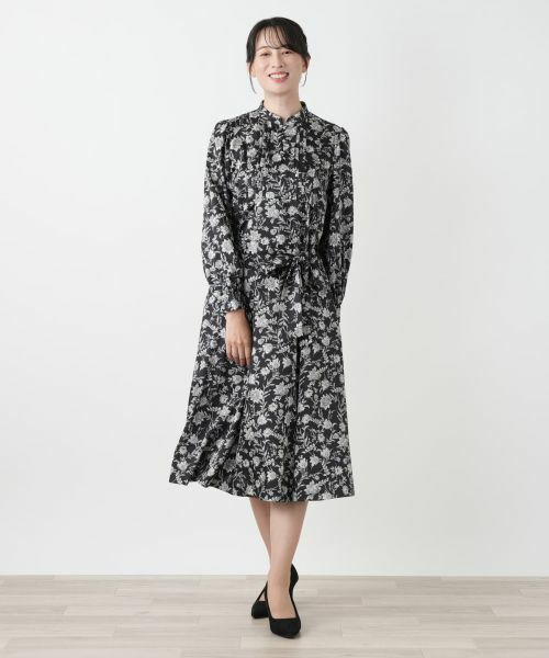 Leilian / レリアン ドレス | 洗えるプリントフレアワンピース【ROCHAS Premiere】 | 詳細1