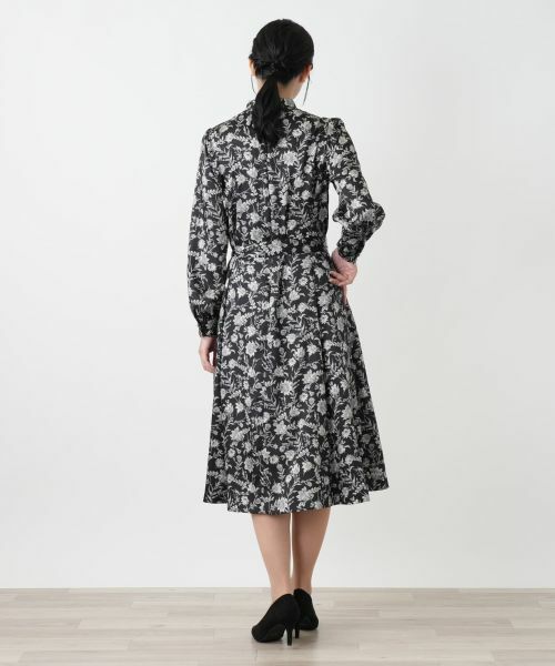 Leilian / レリアン ドレス | 洗えるプリントフレアワンピース【ROCHAS Premiere】 | 詳細3