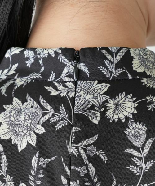 Leilian / レリアン ドレス | 洗えるプリントフレアワンピース【ROCHAS Premiere】 | 詳細9