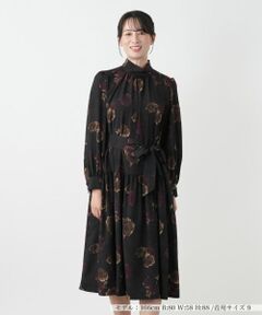 Leilian / レリアン ドレス | 洗えるプリントフレアワンピース【ROCHAS Premiere】【ERICA】