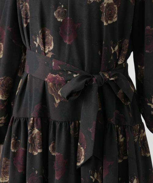 Leilian / レリアン ドレス | 洗えるプリントフレアワンピース【ROCHAS Premiere】【ERICA】 | 詳細12