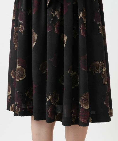 Leilian / レリアン ドレス | 洗えるプリントフレアワンピース【ROCHAS Premiere】【ERICA】 | 詳細14