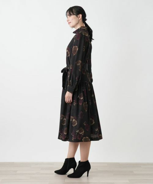 Leilian / レリアン ドレス | 洗えるプリントフレアワンピース【ROCHAS Premiere】【ERICA】 | 詳細2