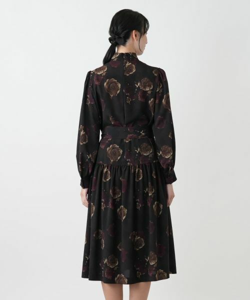 Leilian / レリアン ドレス | 洗えるプリントフレアワンピース【ROCHAS Premiere】【ERICA】 | 詳細7